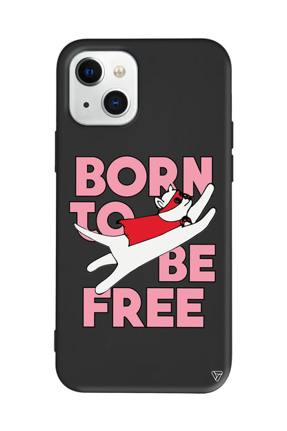 Born to be Free Lansman Model İçi Kadife Silikon Telefon Kılıfı