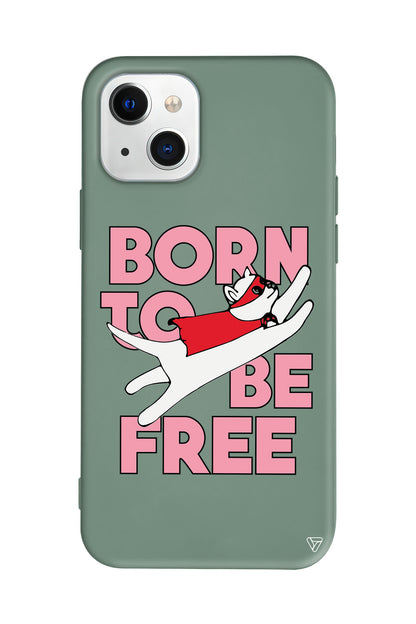 Born to be Free Lansman Model İçi Kadife Silikon Telefon Kılıfı – Plus Serisine Özel