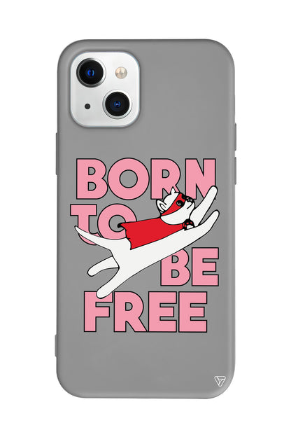 Born to be Free Lansman Model İçi Kadife Silikon Telefon Kılıfı