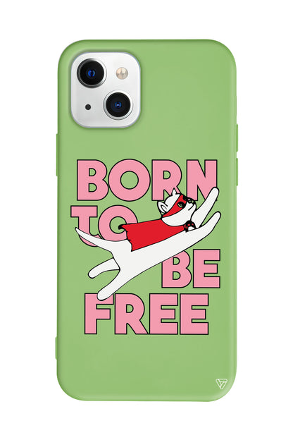Born to be Free Lansman Model İçi Kadife Silikon Telefon Kılıfı