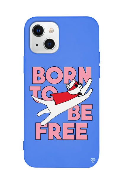 Born to be Free Lansman Model İçi Kadife Silikon Telefon Kılıfı – Plus Serisine Özel