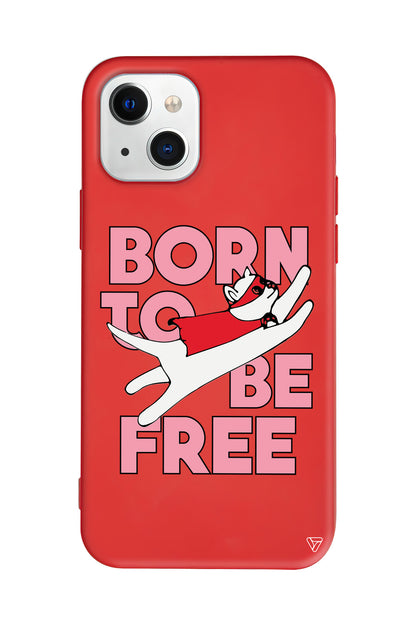 Born to be Free Lansman Model İçi Kadife Silikon Telefon Kılıfı – Plus Serisine Özel