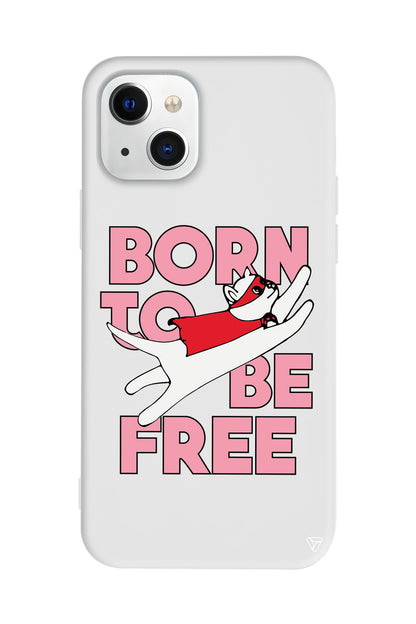 Born to be Free Lansman Model İçi Kadife Silikon Telefon Kılıfı