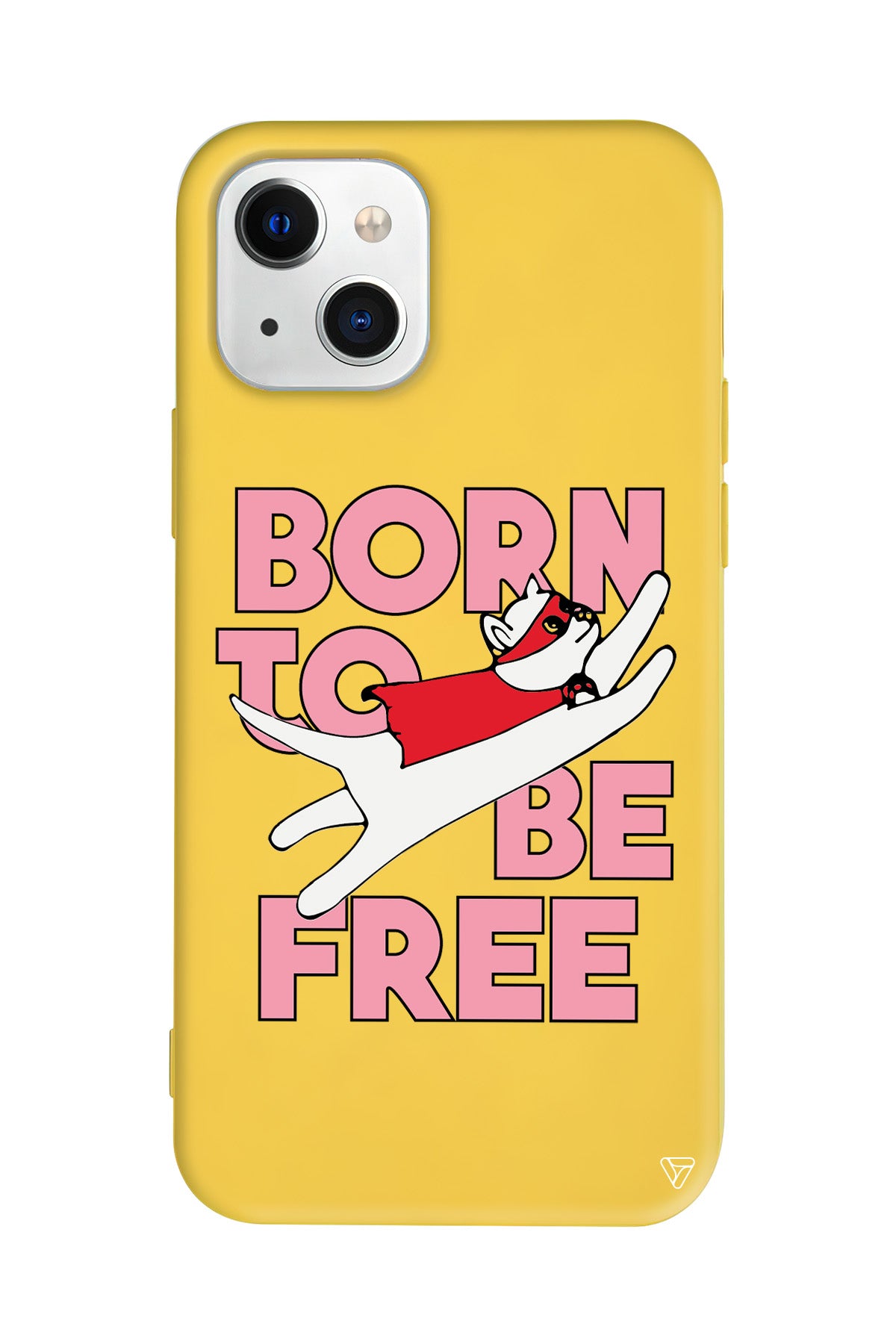 Born to be Free Lansman Model İçi Kadife Silikon Telefon Kılıfı