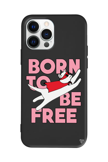 Born to be Free Lansman Model İçi Kadife Silikon Telefon Kılıfı