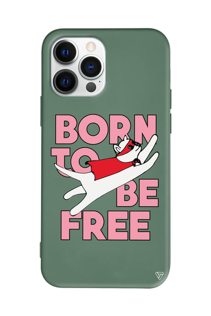 Born to be Free Lansman Model İçi Kadife Silikon Telefon Kılıfı