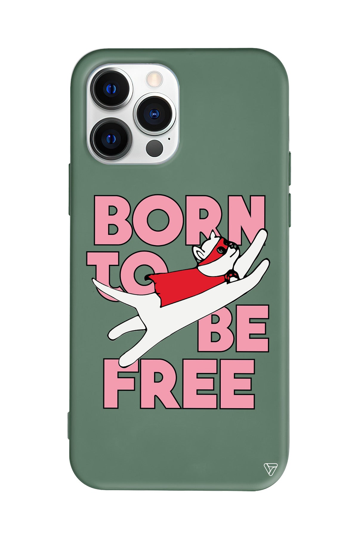 Born to be Free Lansman Model İçi Kadife Silikon Telefon Kılıfı