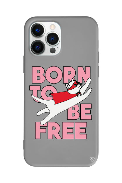 Born to be Free Lansman Model İçi Kadife Silikon Telefon Kılıfı