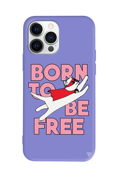 Born to be Free Lansman Model İçi Kadife Silikon Telefon Kılıfı
