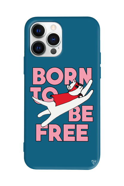 Born to be Free Lansman Model İçi Kadife Silikon Telefon Kılıfı