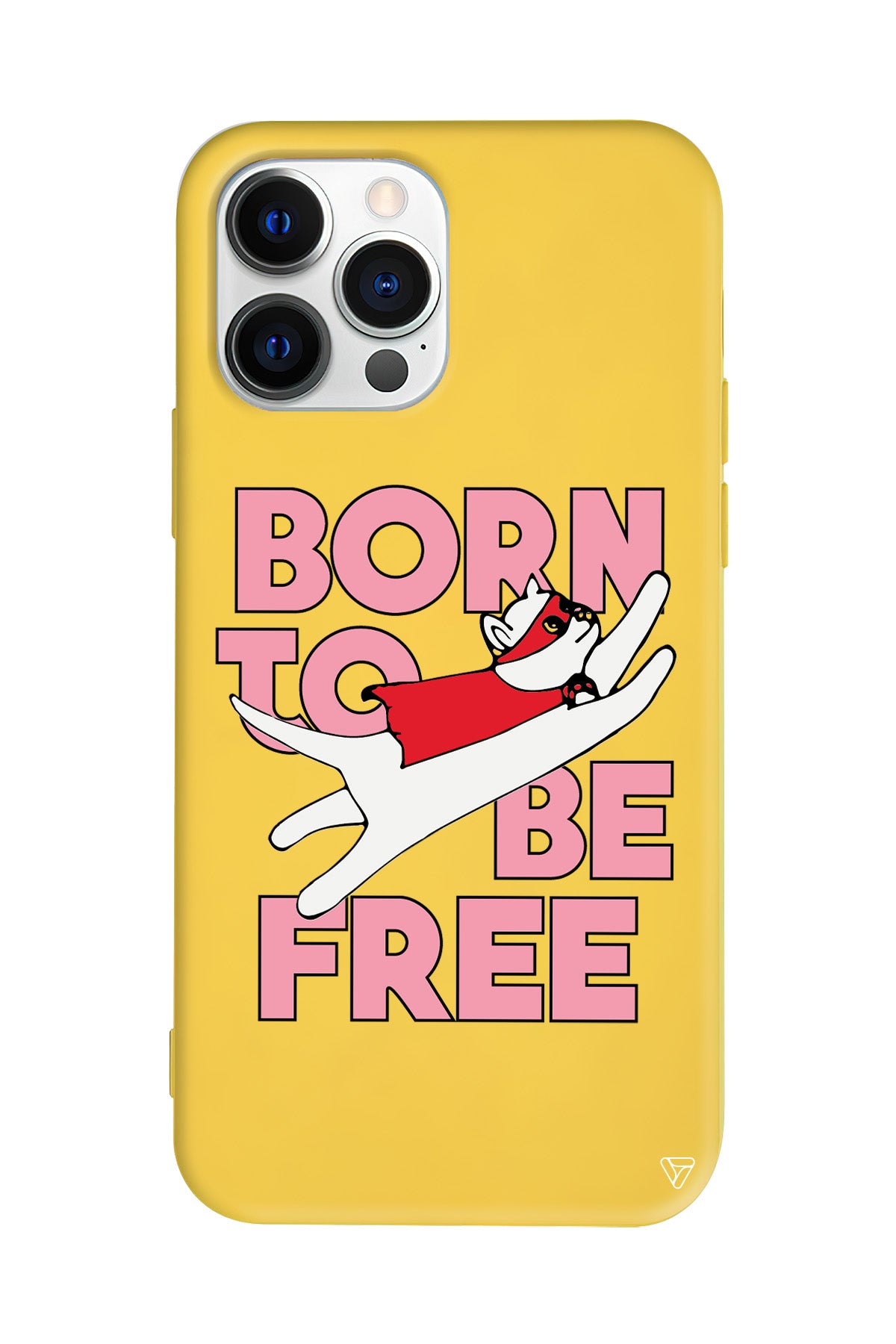 Born to be Free Lansman Model İçi Kadife Silikon Telefon Kılıfı