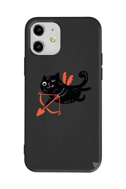 Kedi Eros Lansman Model İçi Kadife Silikon Telefon Kılıfı