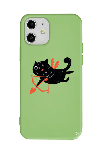 Kedi Eros Lansman Model İçi Kadife Silikon Telefon Kılıfı