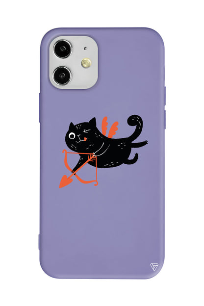 Kedi Eros Lansman Model İçi Kadife Silikon Telefon Kılıfı