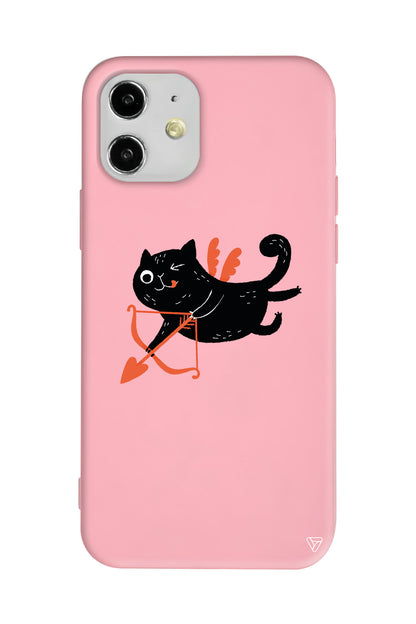 Kedi Eros Lansman Model İçi Kadife Silikon Telefon Kılıfı