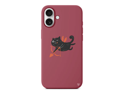 Kedi Eros Lansman Model İçi Kadife Silikon Telefon Kılıfı