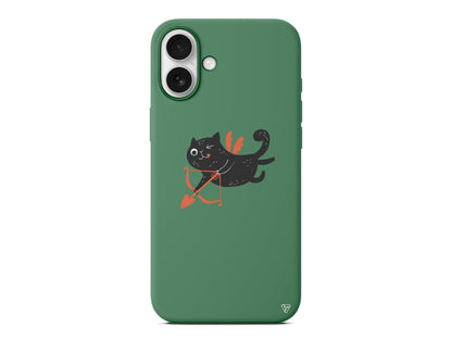 Kedi Eros Lansman Model İçi Kadife Silikon Telefon Kılıfı – Plus Serisine Özel