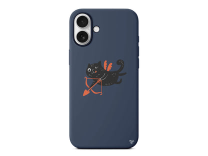 Kedi Eros Lansman Model İçi Kadife Silikon Telefon Kılıfı