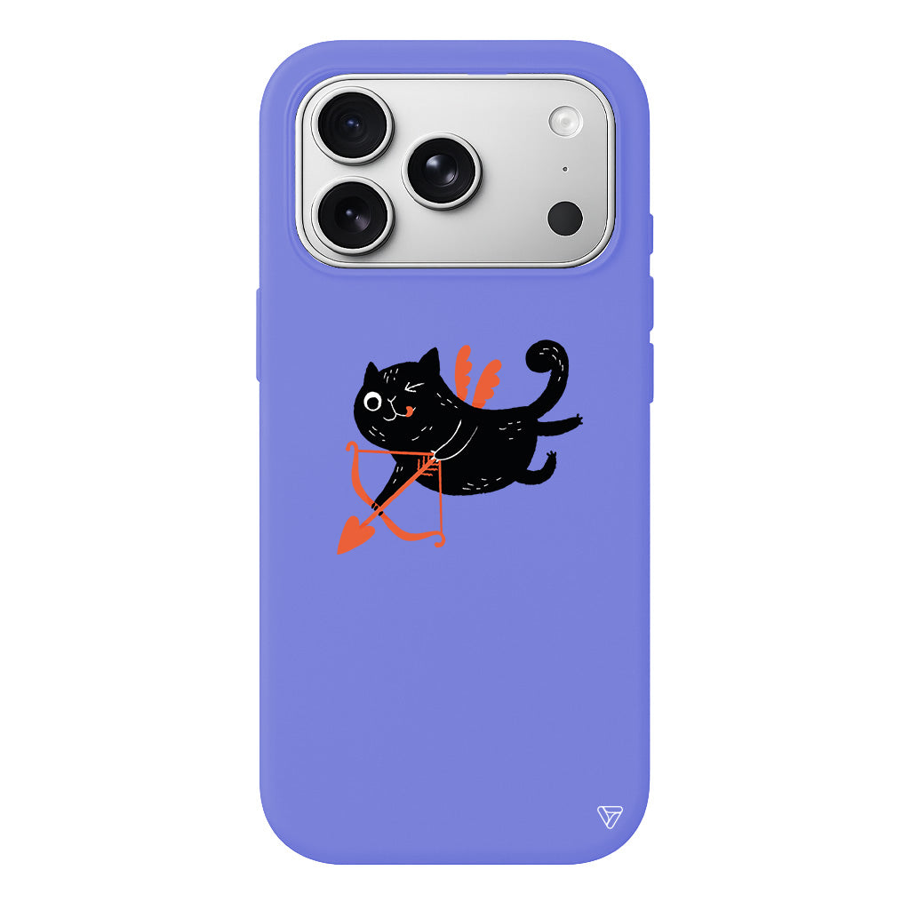 Kedi Eros Lansman Model İçi Kadife Silikon Telefon Kılıfı