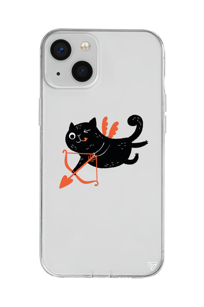 Kedi Eros Lansman Model İçi Kadife Silikon Telefon Kılıfı – Plus Serisine Özel