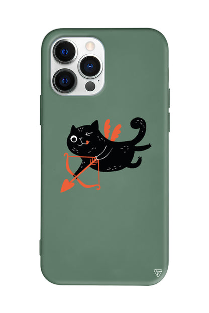 Kedi Eros Lansman Model İçi Kadife Silikon Telefon Kılıfı