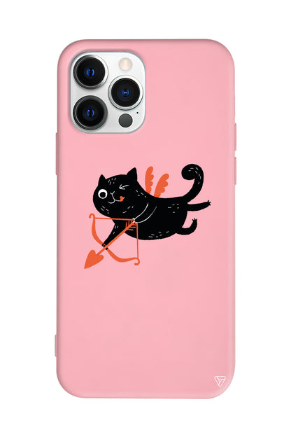 Kedi Eros Lansman Model İçi Kadife Silikon Telefon Kılıfı