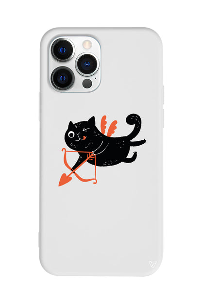 Kedi Eros Lansman Model İçi Kadife Silikon Telefon Kılıfı