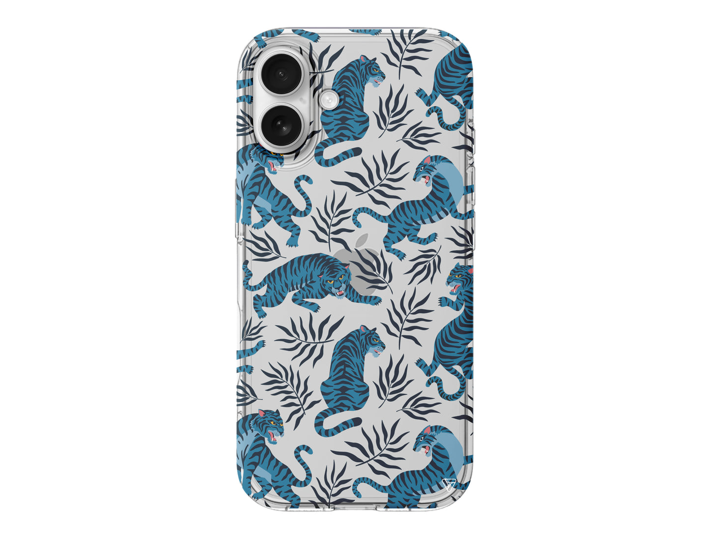 Mavi Leopar Lansman Model İçi Kadife Silikon Telefon Kılıfı – Plus Serisine Özel