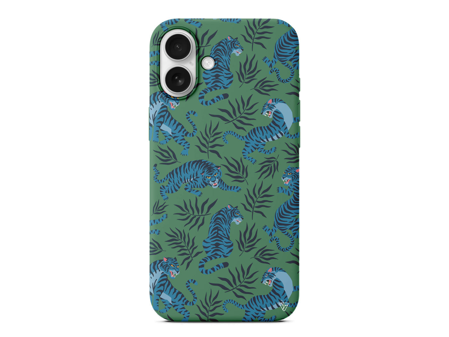 Mavi Leopar Lansman Model İçi Kadife Silikon Telefon Kılıfı – Plus Serisine Özel