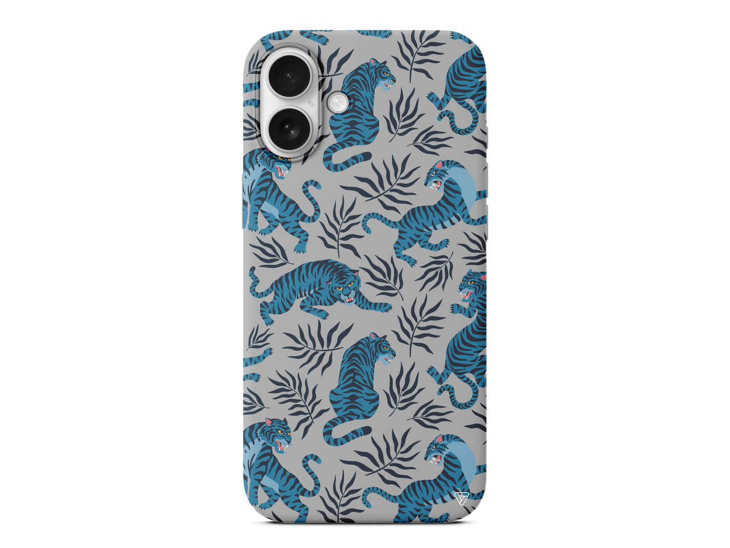 Mavi Leopar Lansman Model İçi Kadife Silikon Telefon Kılıfı – Plus Serisine Özel