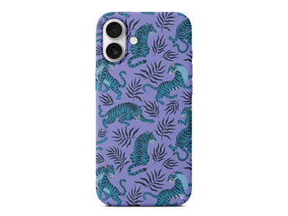 Mavi Leopar Lansman Model İçi Kadife Silikon Telefon Kılıfı – Plus Serisine Özel