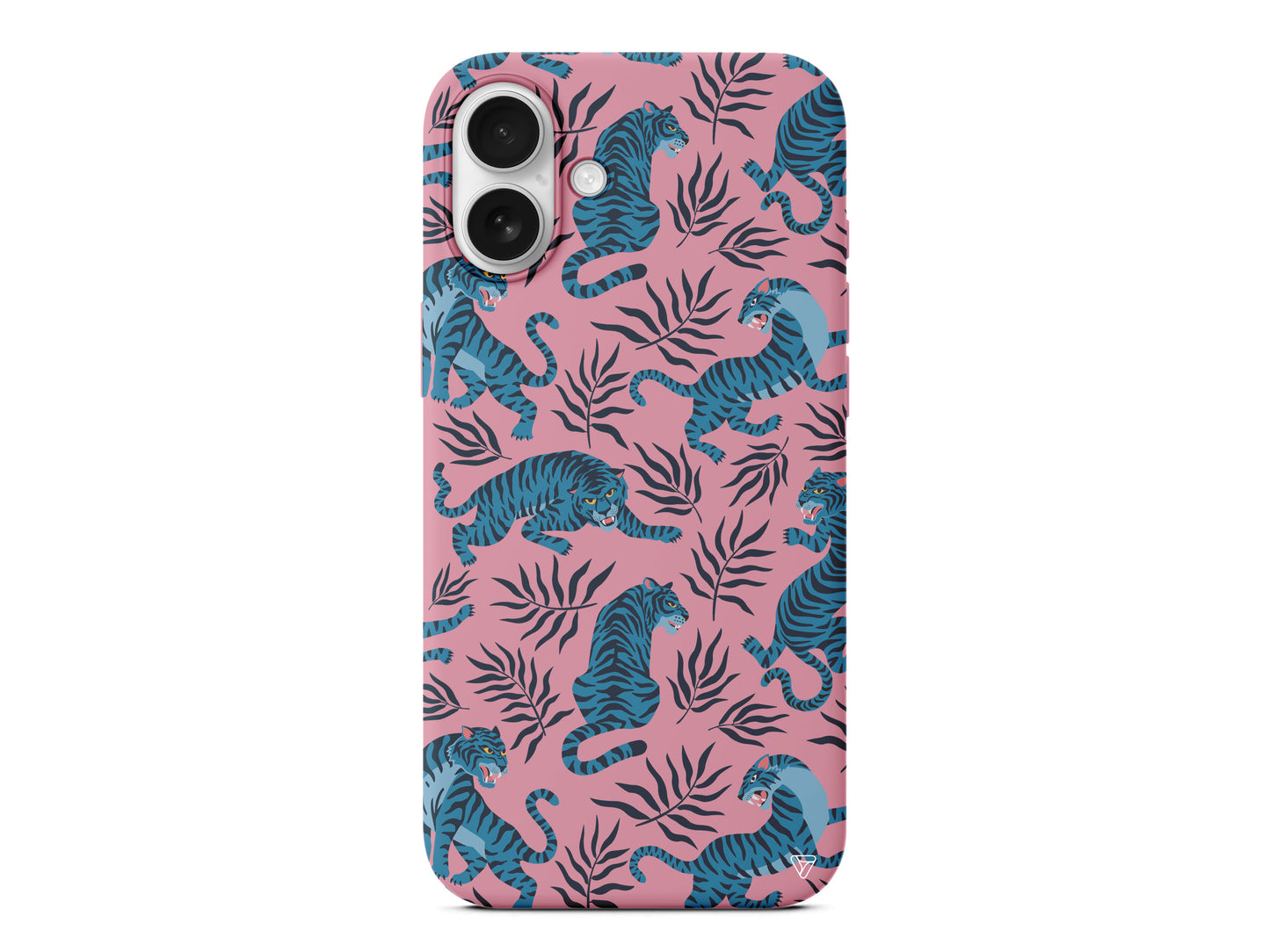 Mavi Leopar Lansman Model İçi Kadife Silikon Telefon Kılıfı – Plus Serisine Özel