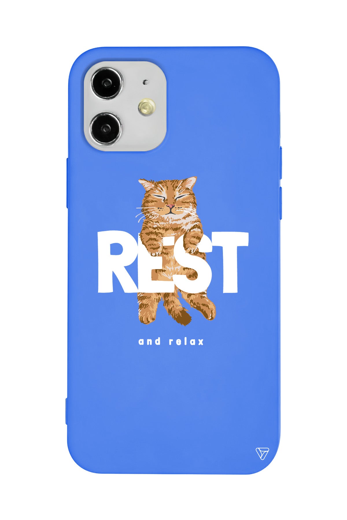 Rest Kedi Lansman Model İçi Kadife Silikon Telefon Kılıfı