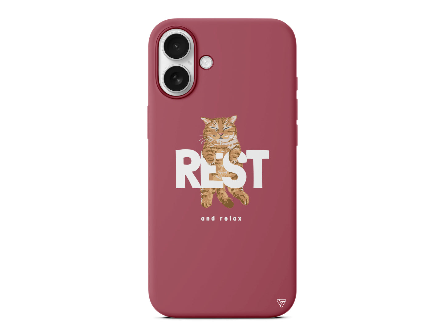 Rest Kedi Lansman Model İçi Kadife Silikon Telefon Kılıfı – Plus Serisine Özel