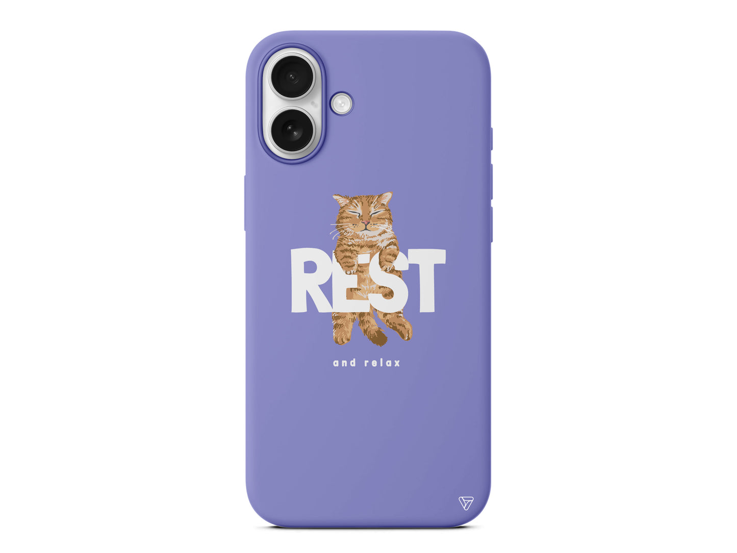 Rest Kedi Lansman Model İçi Kadife Silikon Telefon Kılıfı