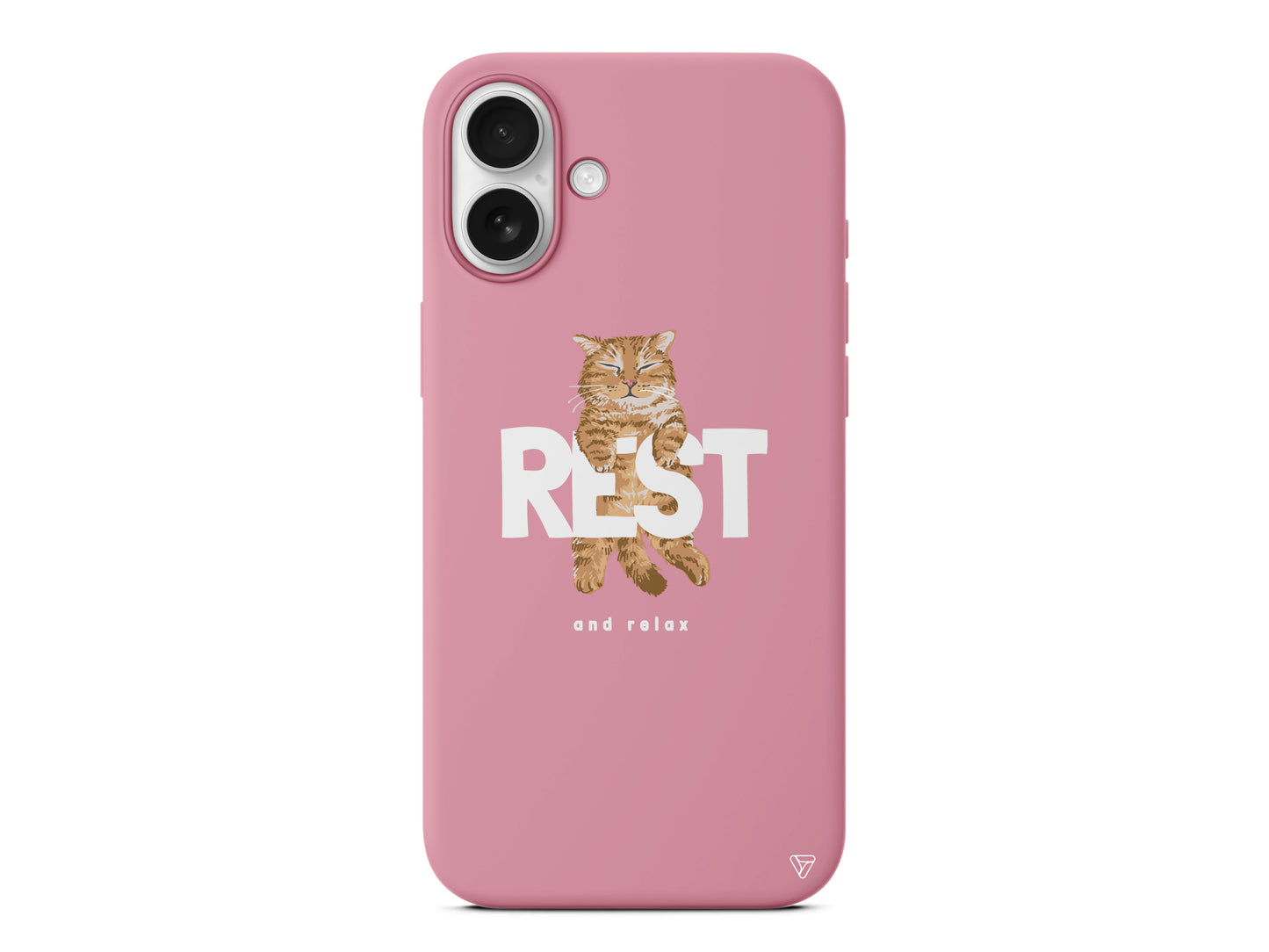 Rest Kedi Lansman Model İçi Kadife Silikon Telefon Kılıfı