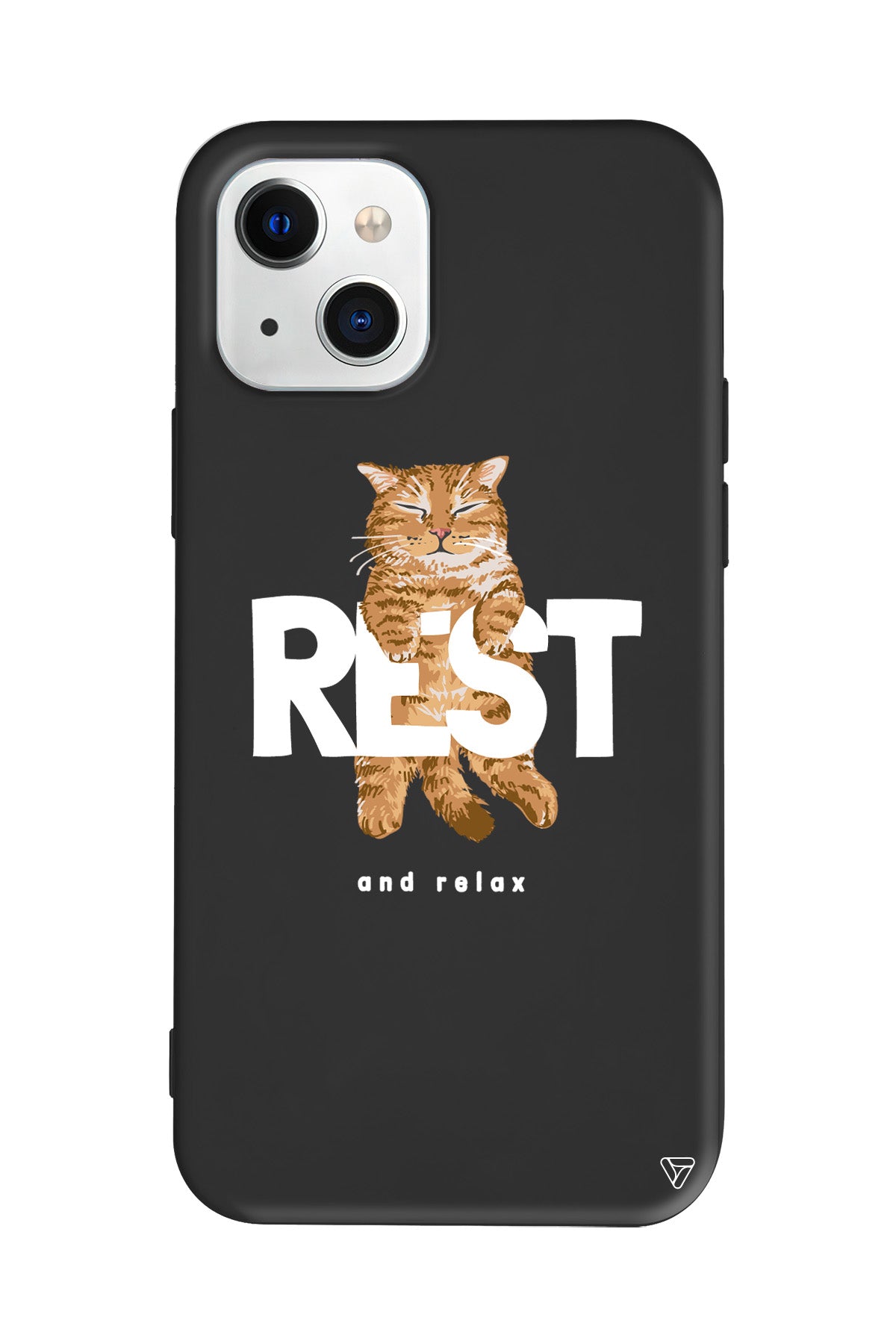 Rest Kedi Lansman Model İçi Kadife Silikon Telefon Kılıfı – Plus Serisine Özel