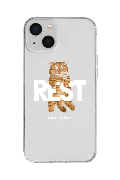 Rest Kedi Lansman Model İçi Kadife Silikon Telefon Kılıfı