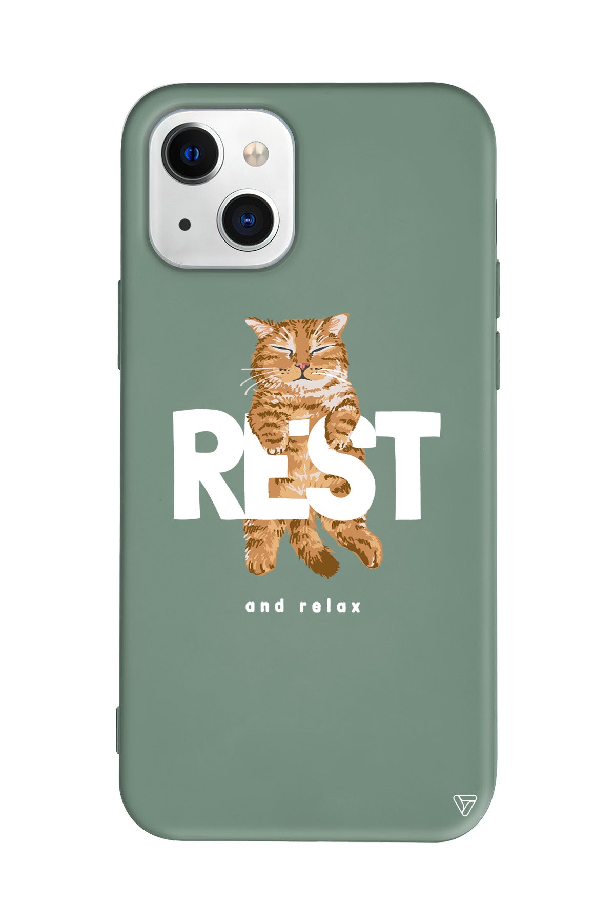 Rest Kedi Lansman Model İçi Kadife Silikon Telefon Kılıfı
