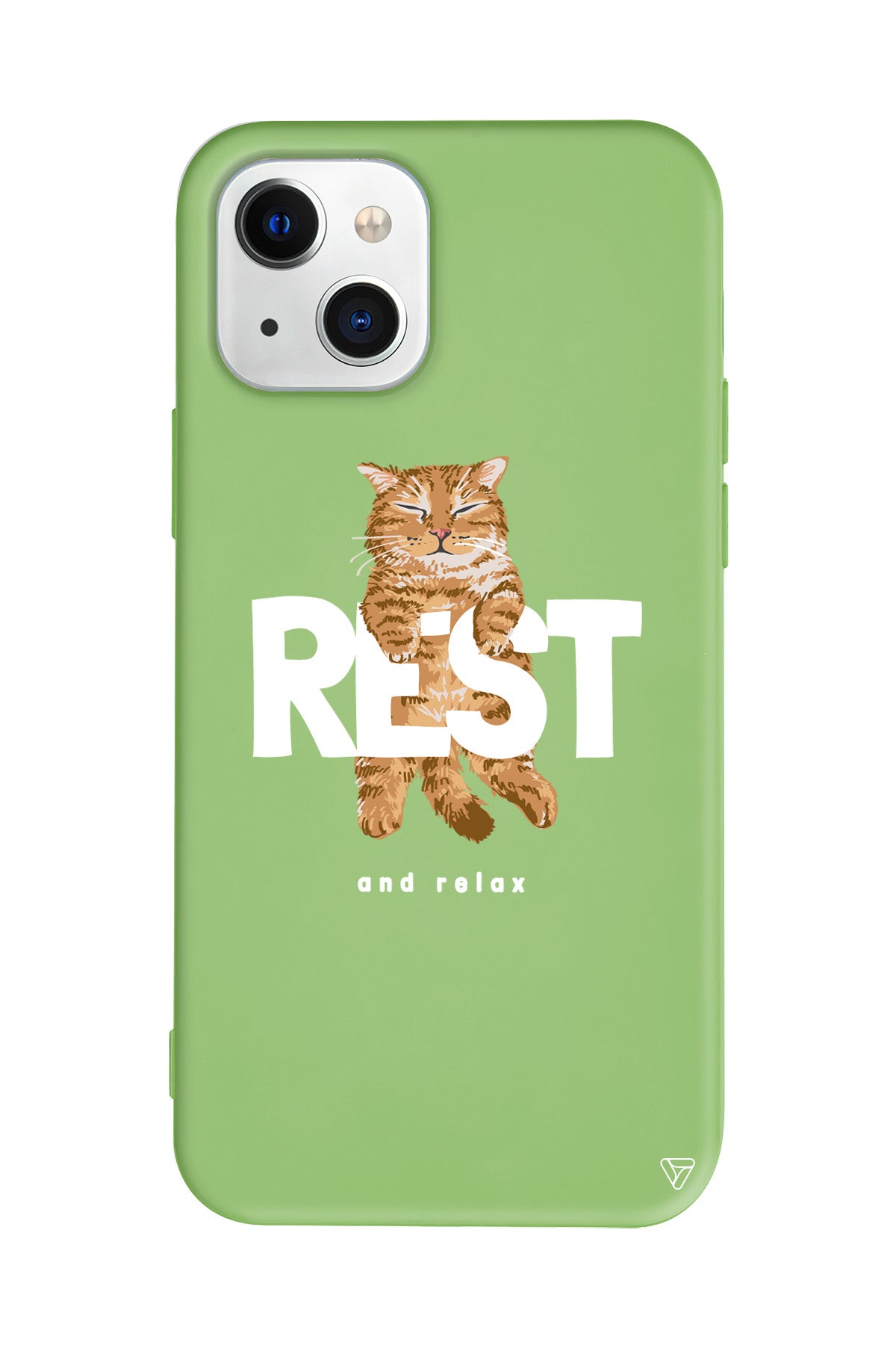 Rest Kedi Lansman Model İçi Kadife Silikon Telefon Kılıfı