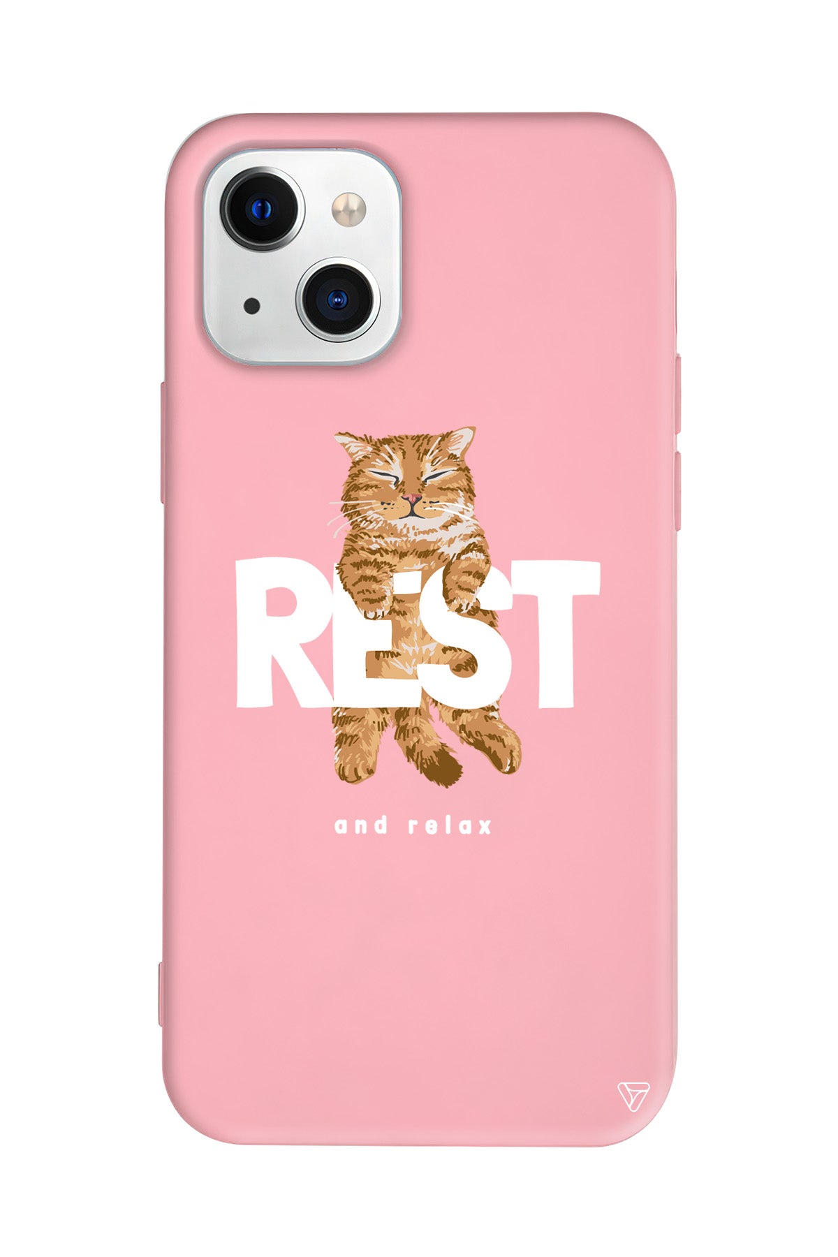 Rest Kedi Lansman Model İçi Kadife Silikon Telefon Kılıfı