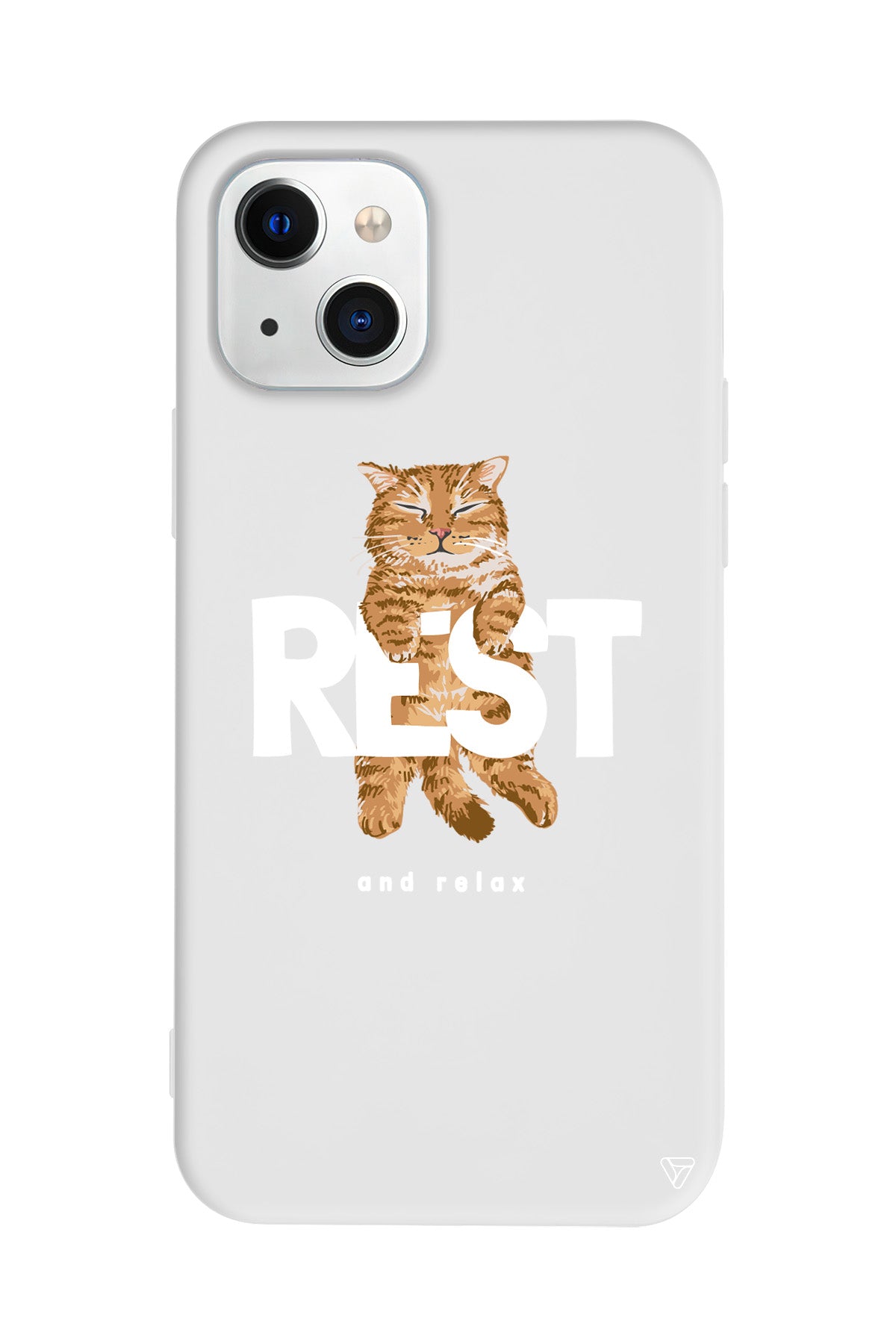 Rest Kedi Lansman Model İçi Kadife Silikon Telefon Kılıfı