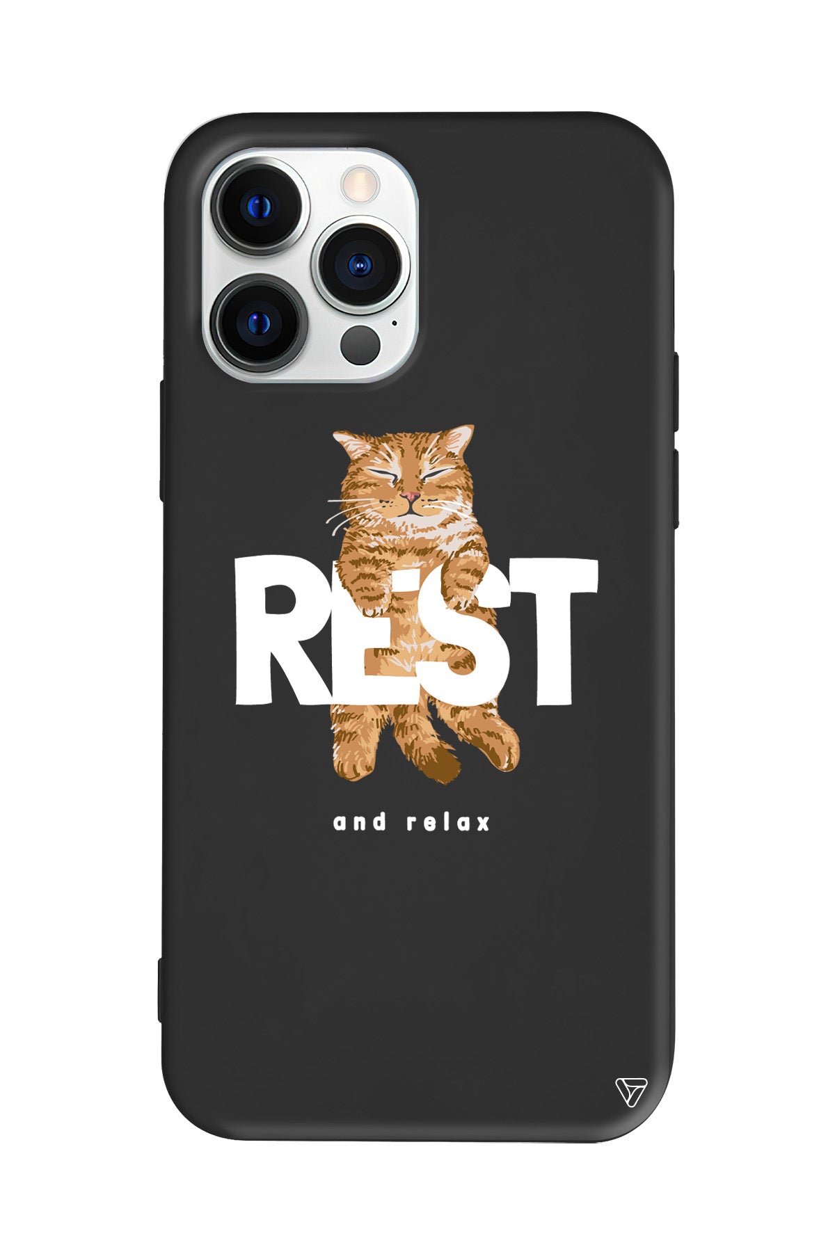 Rest Kedi Lansman Model İçi Kadife Silikon Telefon Kılıfı