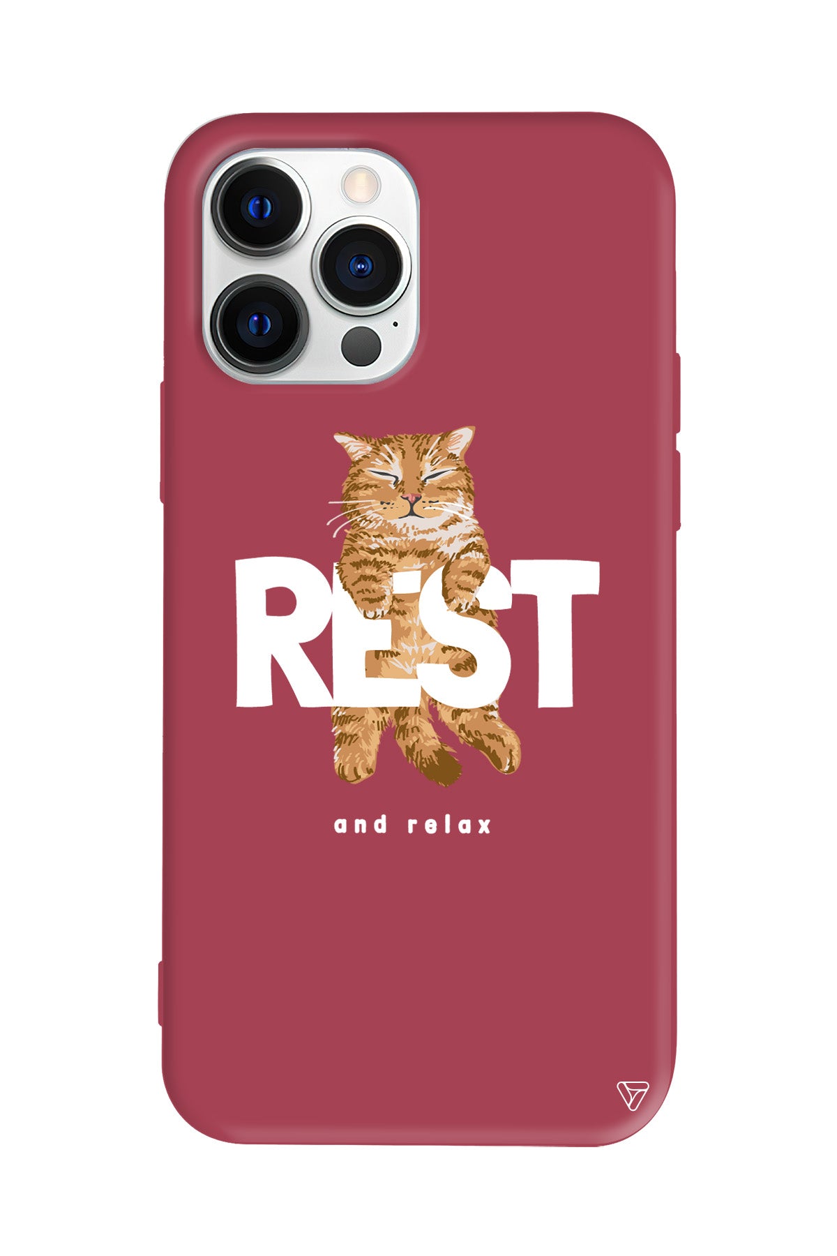 Rest Kedi Lansman Model İçi Kadife Silikon Telefon Kılıfı