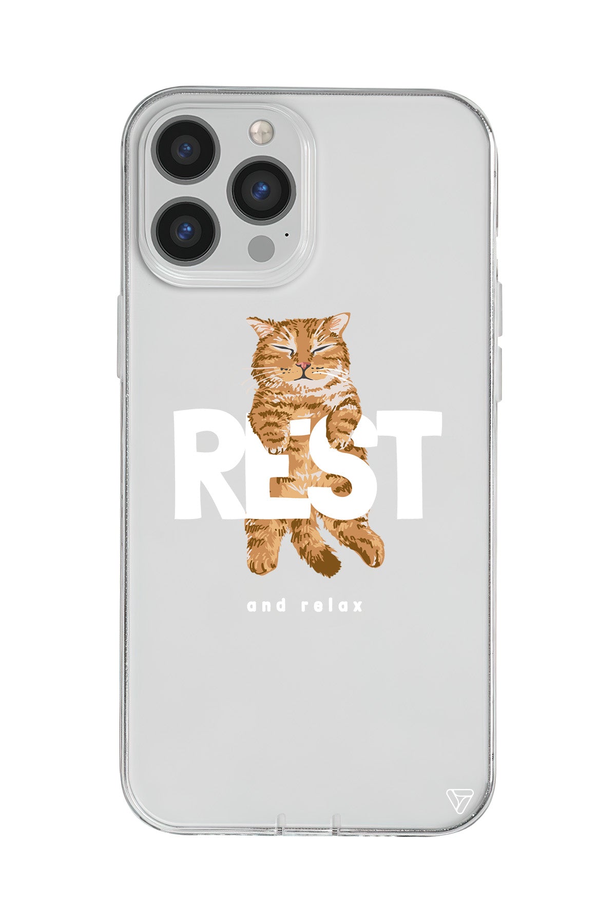 Rest Kedi Lansman Model İçi Kadife Silikon Telefon Kılıfı