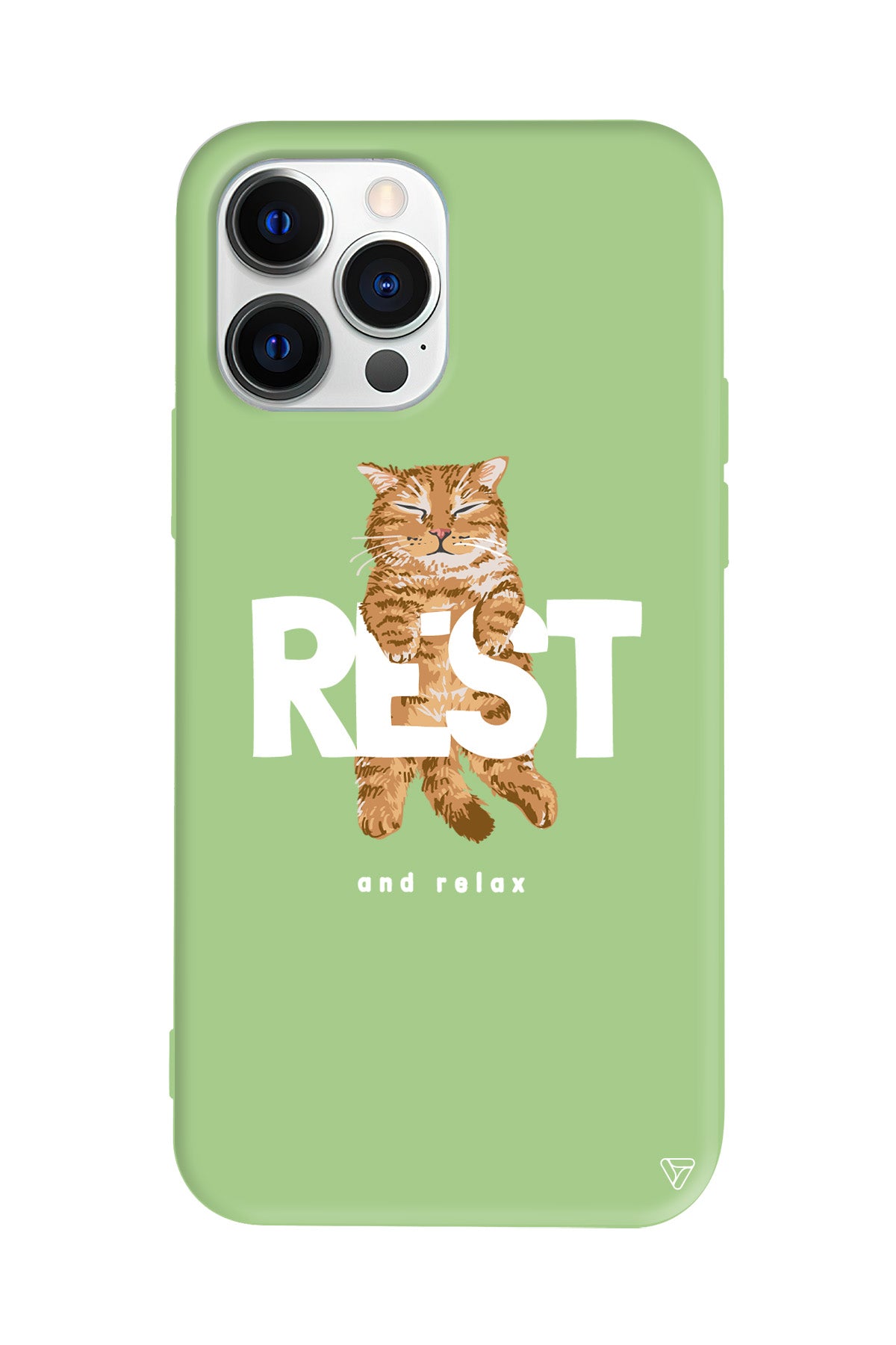 Rest Kedi Lansman Model İçi Kadife Silikon Telefon Kılıfı