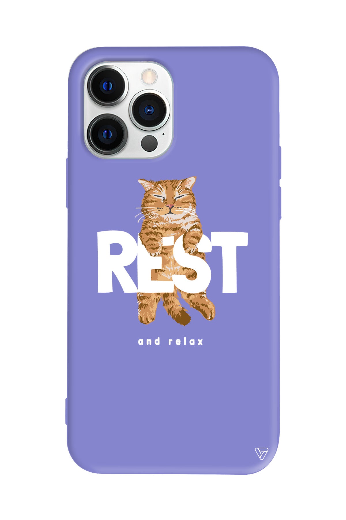 Rest Kedi Lansman Model İçi Kadife Silikon Telefon Kılıfı