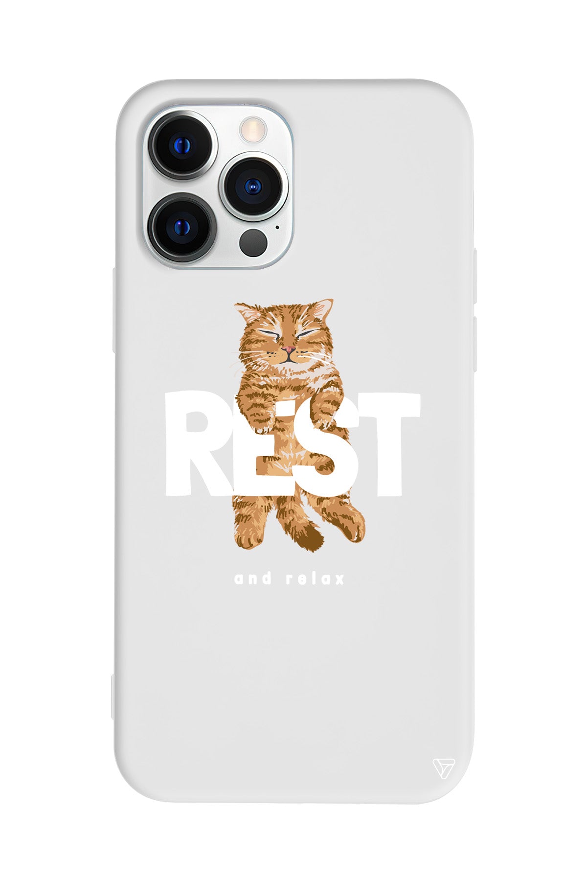 Rest Kedi Lansman Model İçi Kadife Silikon Telefon Kılıfı
