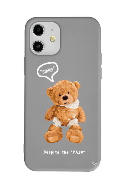 Ayıcık Lansman Model İçi Kadife Silikon Telefon Kılıfı