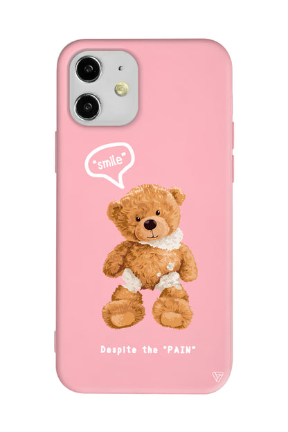 Ayıcık Lansman Model İçi Kadife Silikon Telefon Kılıfı